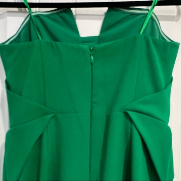 Adelyn Rae Beautiful Strapless Green Pleated Mini Dress. Size Medium. - Picture 5 of 14